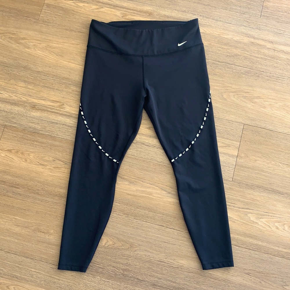 NIKE Dri-Fit Sleek Black Leggings Sz XL